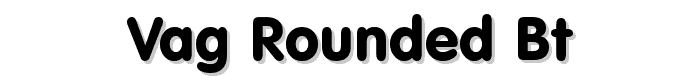 VAG Rounded BT font
